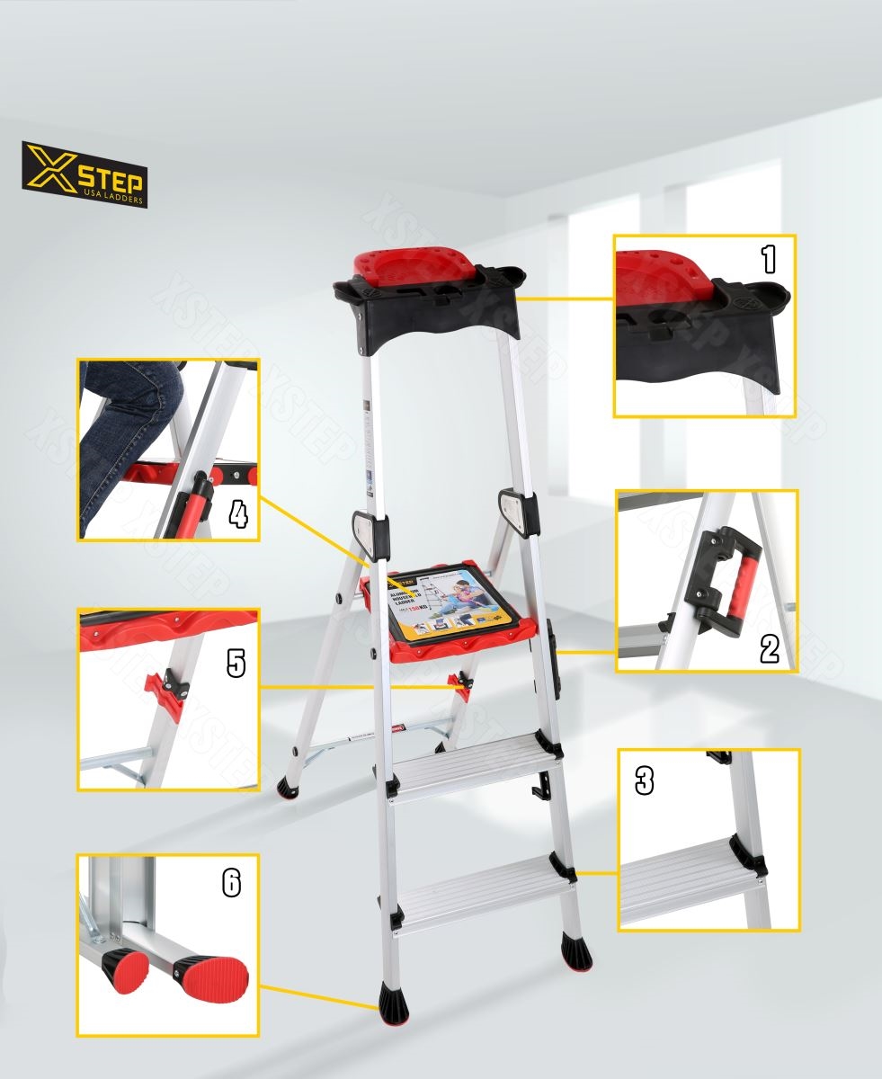 Có nên mua thang nhôm ghế XSTEP XL-03 với giá 1,4 triệu cho gia đình ?